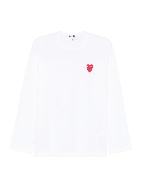 Comme des Garçons PLAY Stacked Red Emblem Tee Unisex