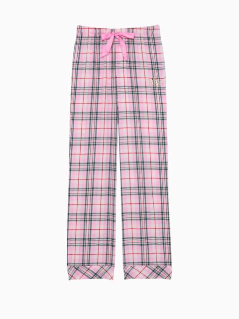 LoveShackFancy PINK x LoveShackFancy Pink Lurex Stripe Flannel PJ Pant