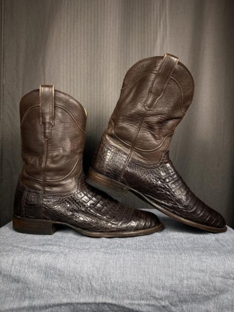 Other Designers Tecovas The Cole Crocodile Leather Cowboy Boots US 11.5D