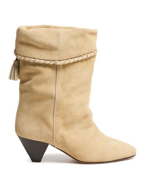 Isabel Marant ISABEL MARANT Dalby Deep Beige 55mm Heel Western Ankle Boots