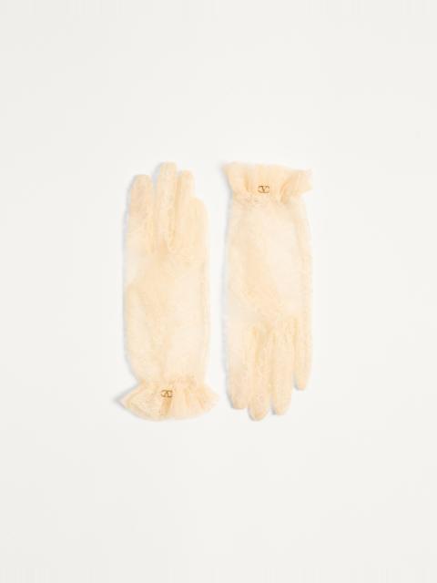 Valentino VLOGO SIGNATURE LACE GLOVES