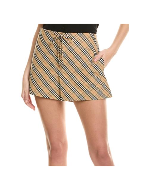 Burberry Burberry Check Printed Drawstring Short
