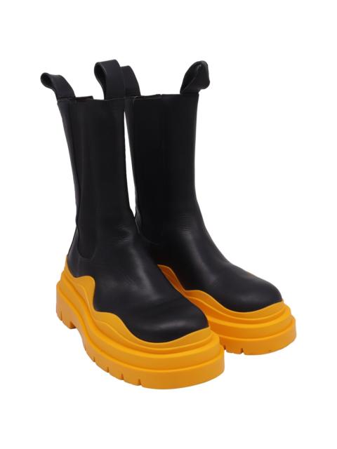 Bottega Veneta Bottega Veneta Women's Leather Tire Chunky-Sole Chelsea Boot (Authentic Pre-
Loved)