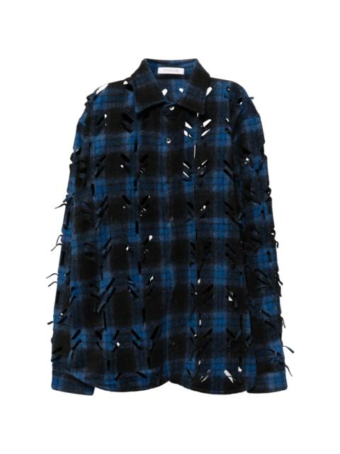 JUNTAE KIM laser-slashed shirt