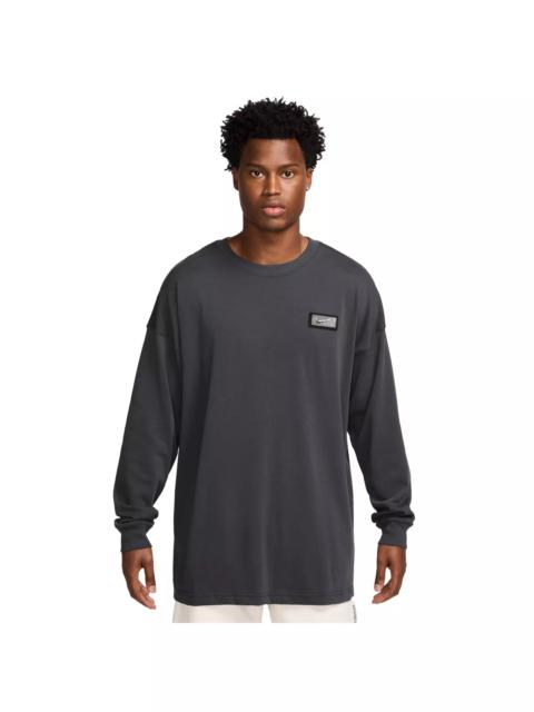 Nike Men's Devin Booker Long-Sleeve Basketball Tee-Black