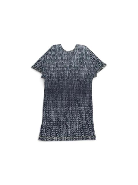 Pleats Please Issey Miyake Issey Miyake Pleats Please Printed Pattern Short Sleeve Top