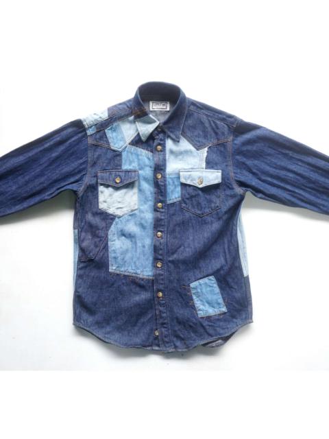Other Designers Rare - LITTLE WE Patchwork Denim Shirt