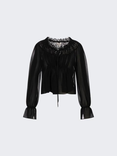 Chloé Scoop Neck Top Black