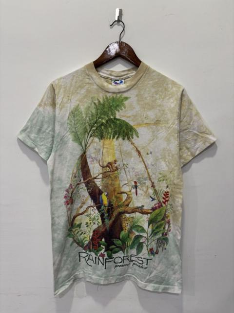 Other Designers Vintage Liquid Blue Rainforest Fullprint Tshirt