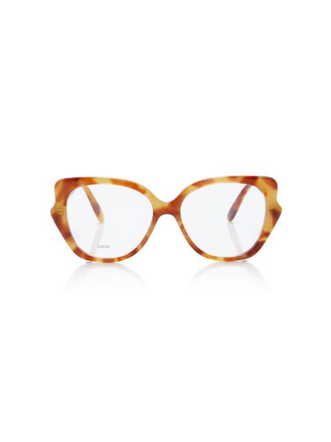 Loewe Oversized Cat-Eye Acetate Glasses neutral
