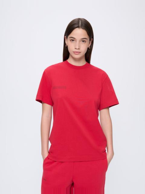 PANGAIA Womens 365 Midweight T-shirt - Red