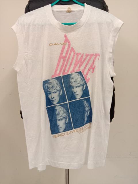 Other Designers Vintage - VTG RARE DAVID BOWIE SERIOUS MOONLIGHT TOUR 83 SLEEVELESS