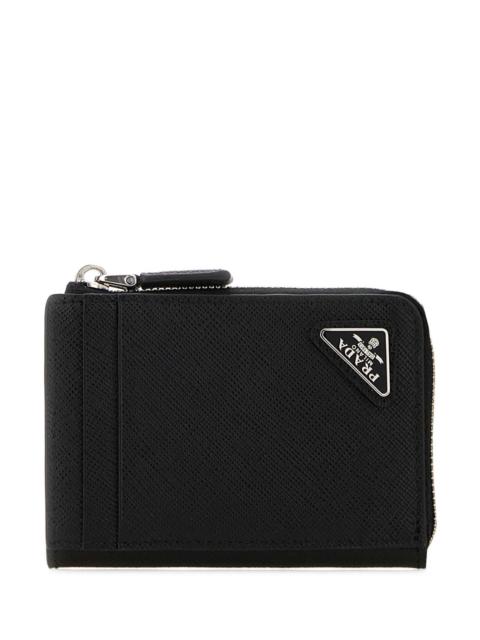 Prada Prada Men Black Leather Card Holder