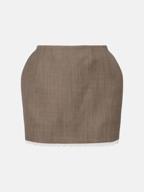 MAGDA BUTRYM Wool miniskirt