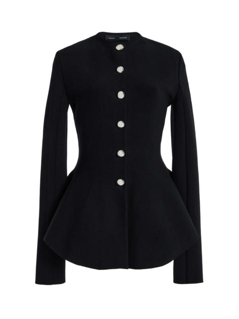 Proenza Schouler Dasha Compact-Knit Jacket black