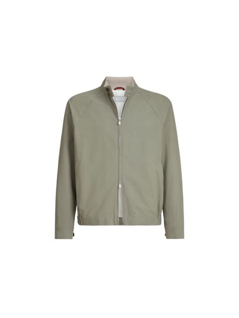 Brunello Cucinelli Brunello Cucinelli Gabardine outerwear jacket in Khaki at Nordstrom