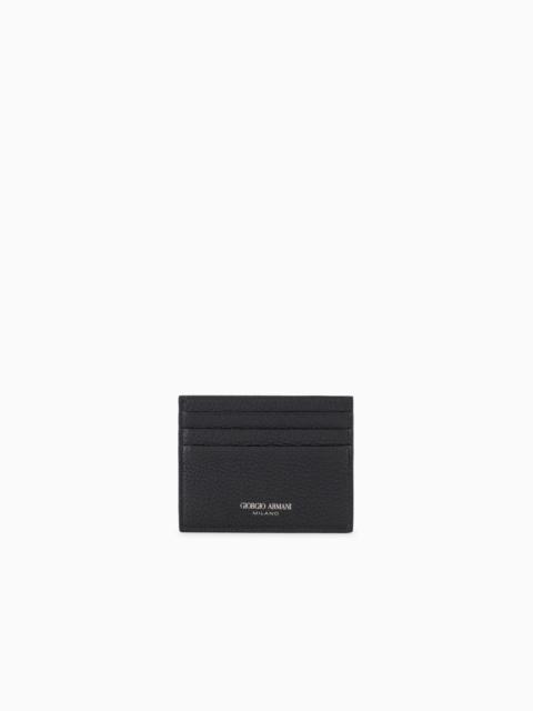GIORGIO ARMANI Leather card holder