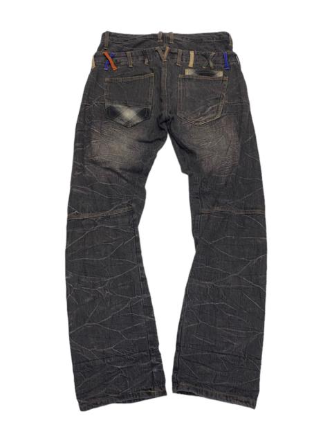 Other Designers Archival Clothing - SICK🔥DOUBLE WAIST BARCEDOS RUSTY DISTRESSED DENIM JEANS