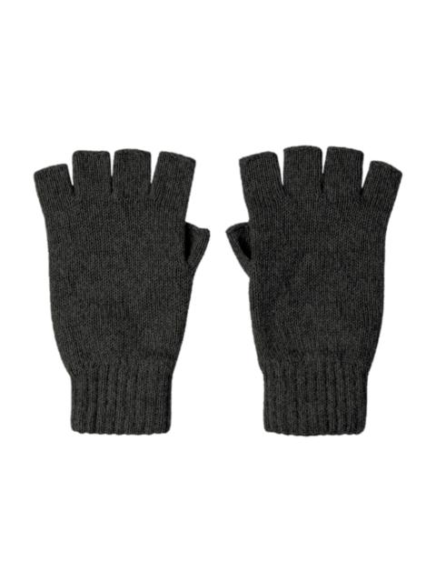 Johnstons of Elgin Women's Fingerless Grey Cashmere Gloves