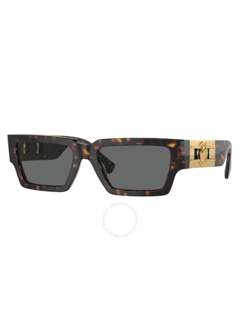 VERSACE Versace Grey Rectangular Men's Sunglasses VE4459F 108/87 54