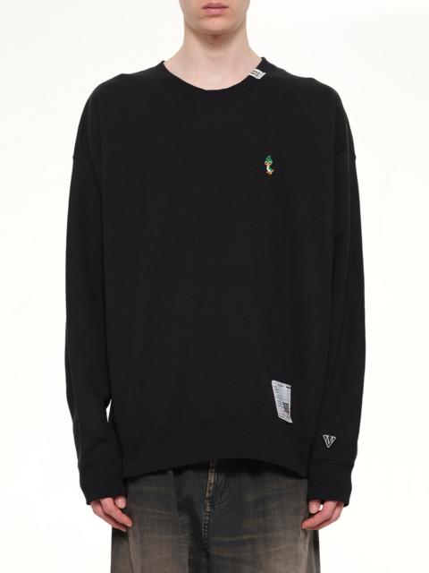 Maison MIHARAYASUHIRO Leon Embroidery Pullover in Black