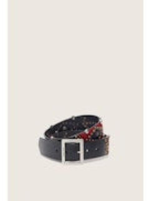 Golden Goose Golden Goose Women Belt Sierra Washed Leather With Horsy Details Studs And Star