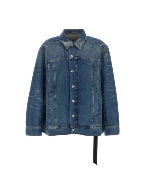 Rick Owens DRKSHDW JUMBO WORKER DENIM JACKET - WASHED INDIGO