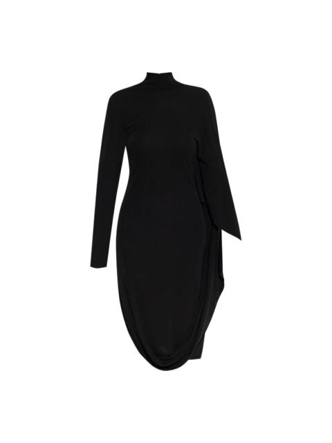 Stella McCartney Crepe Jersey Cape Dress