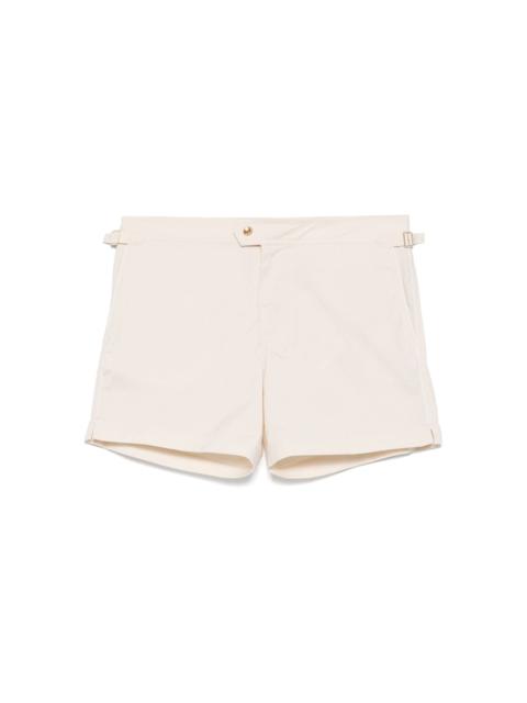 belted-tabs swim shorts