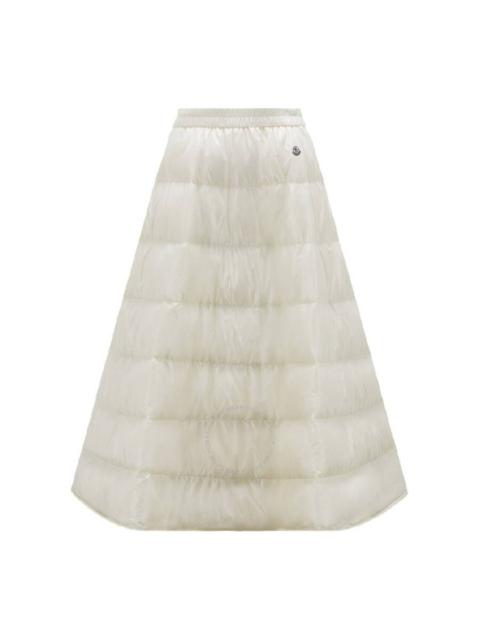 Moncler Embroidered Logo Padded Skirt