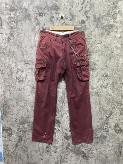 Other Designers Designer - Japan Brand HVC Multipocket Cargo Super Faded Pants