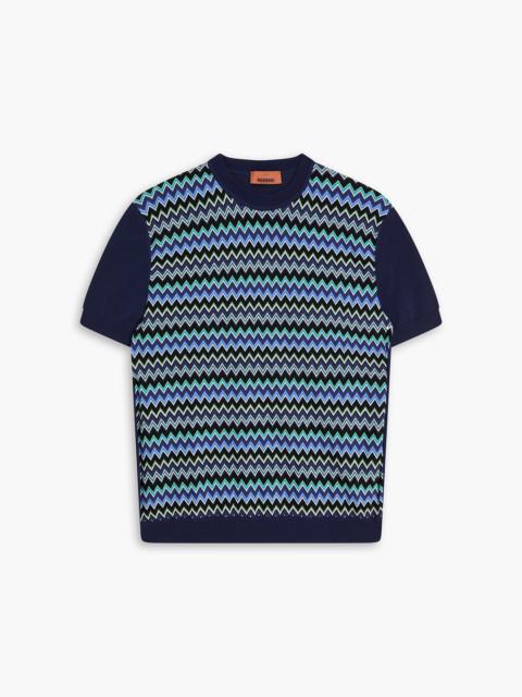 Missoni Crochet-knit cotton T-shirt