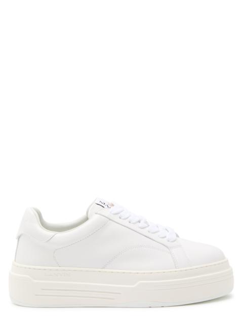 Lanvin DDB0 leather flatform sneakers