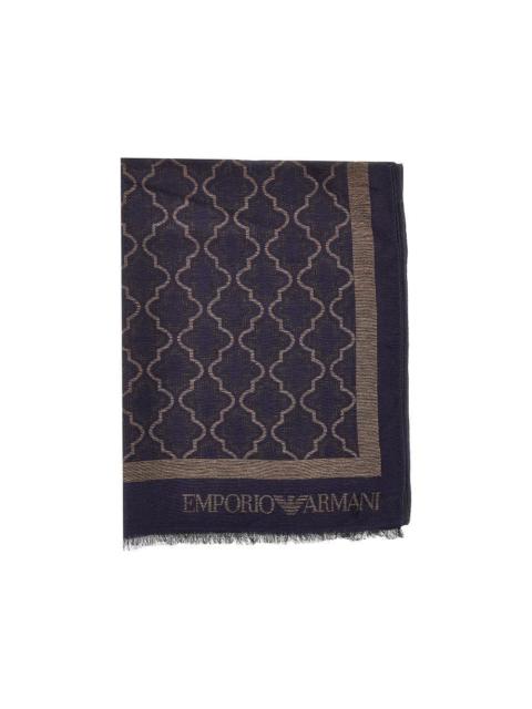 EMPORIO ARMANI Emporio Armani Viscose Modal Scarf Blue Men
