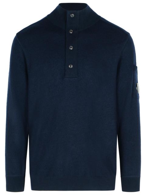 C.P. Company C.P. Company 'Grs' Navy Wool Blend Sweater Men