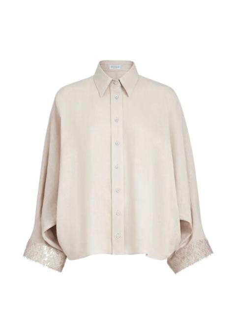 Brunello Cucinelli Brunello Cucinelli Women Trapeze Denim Shirt