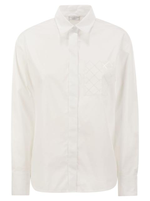Peserico - Peserico Women Stretch Cotton Poplin Shirt