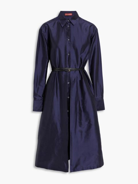 Altuzarra Elvie layered silk-taffeta shirt dress