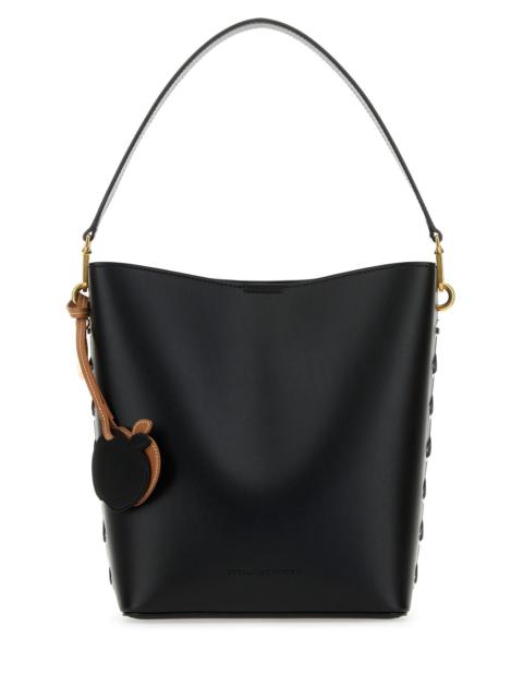 Stella McCartney Black alter mat Frayme bucket bag