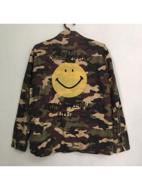 Other Designers Camouflage logo smile smiley face jacket