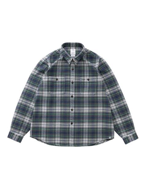 visvim LARRIKAN CHECK L/S GREEN