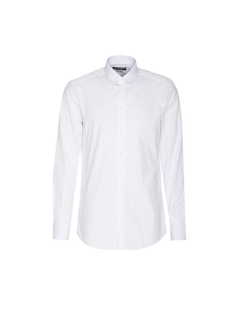 Dolce & Gabbana Dolce&Gabbana Men Stretch Cotton Gold-Fit Shirt
