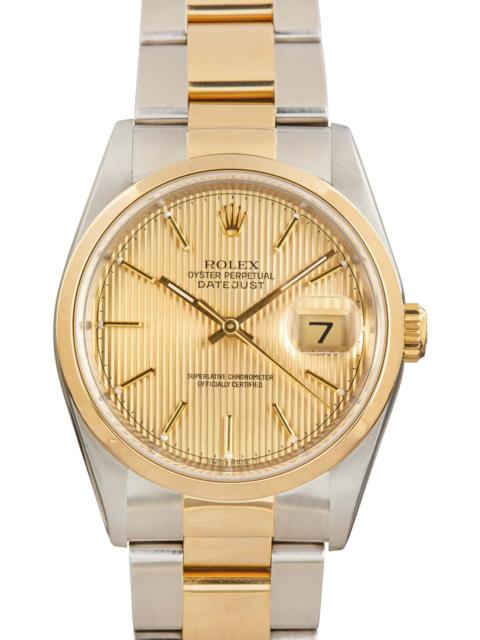 ROLEX Rolex Datejust 16203 Champagne Tapestry Dial