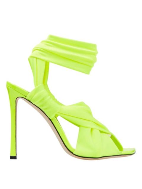 JIMMY CHOO Jimmy Choo Neoma 110 Glossy Jersey Sandals