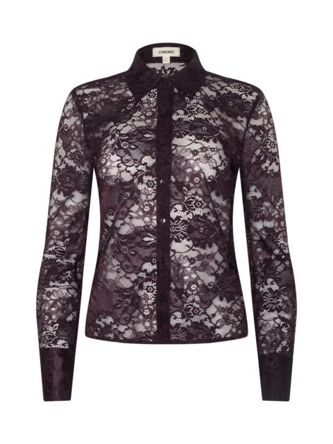 L'AGENCE Maia Floral Lace Blouse