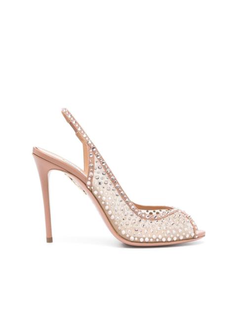 AQUAZZURA 105mm Crystal Lover sandals