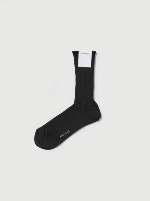 AURALEE GIZA HIGH GAUGE SOCKS