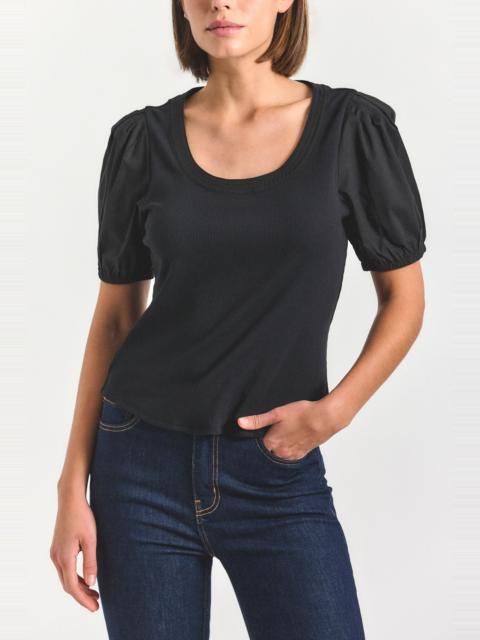 DEREK LAM 10 CROSBY WILLA BALLOON SLEEVE SCOOP TOP