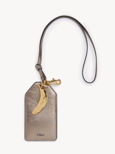 Chloé CHLOÉ SYMBOLS BANANA TAG IN METALLIZED LEATHER