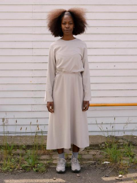BASERANGE Long Sleeve Apron Dress - Wild Silk